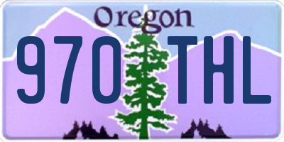 OR license plate 970THL