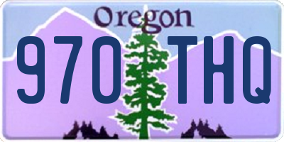 OR license plate 970THQ