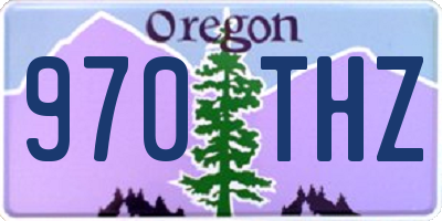 OR license plate 970THZ