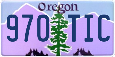 OR license plate 970TIC