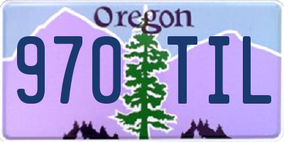 OR license plate 970TIL