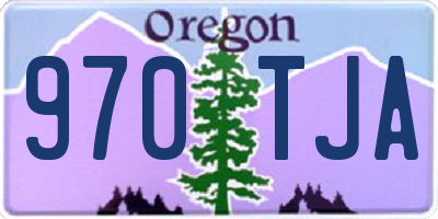 OR license plate 970TJA