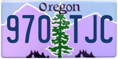 OR license plate 970TJC