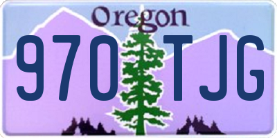 OR license plate 970TJG