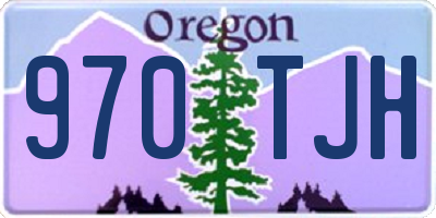 OR license plate 970TJH