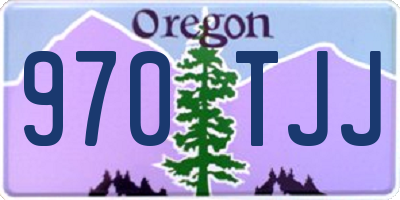 OR license plate 970TJJ