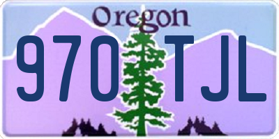 OR license plate 970TJL