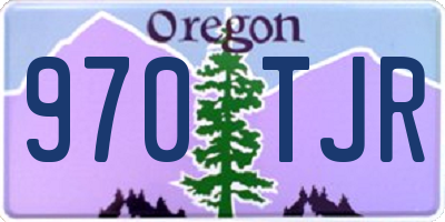 OR license plate 970TJR