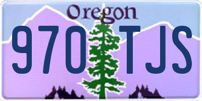 OR license plate 970TJS