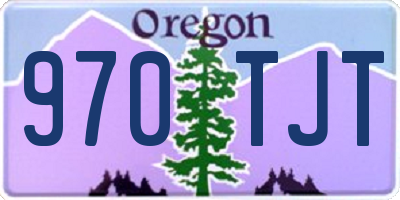 OR license plate 970TJT