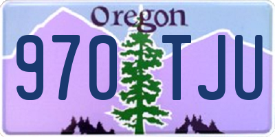 OR license plate 970TJU