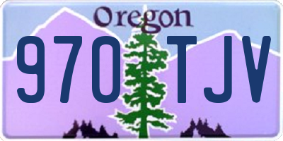 OR license plate 970TJV