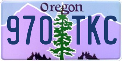 OR license plate 970TKC