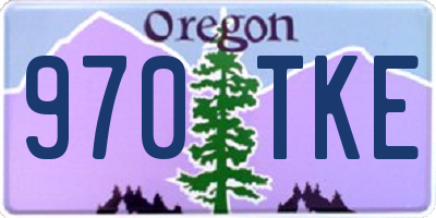 OR license plate 970TKE