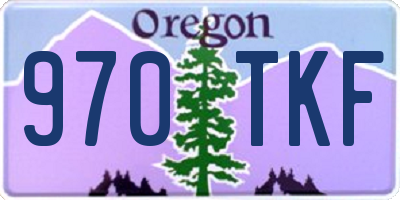 OR license plate 970TKF