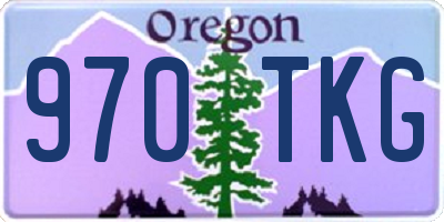 OR license plate 970TKG