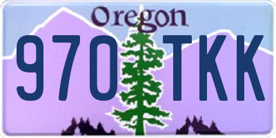 OR license plate 970TKK