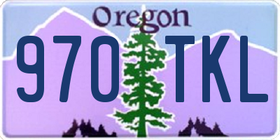 OR license plate 970TKL
