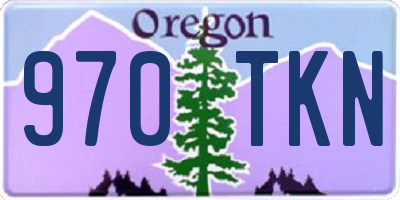 OR license plate 970TKN