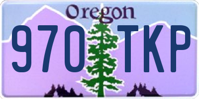 OR license plate 970TKP