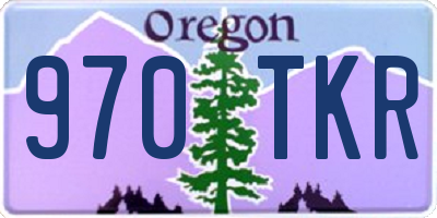 OR license plate 970TKR