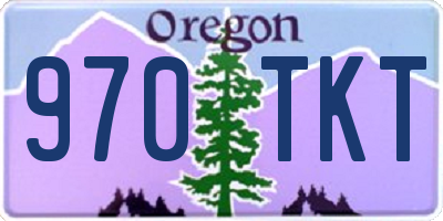 OR license plate 970TKT