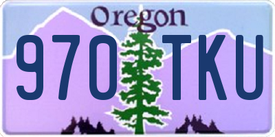 OR license plate 970TKU