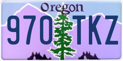 OR license plate 970TKZ