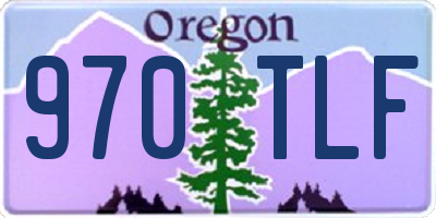 OR license plate 970TLF