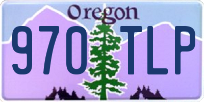 OR license plate 970TLP