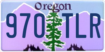 OR license plate 970TLR