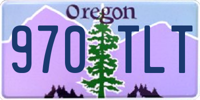 OR license plate 970TLT