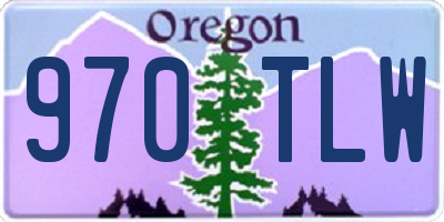 OR license plate 970TLW