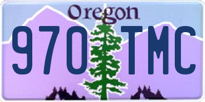 OR license plate 970TMC