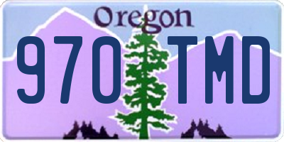 OR license plate 970TMD