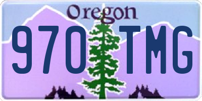 OR license plate 970TMG