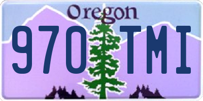 OR license plate 970TMI