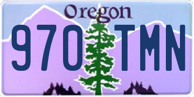 OR license plate 970TMN
