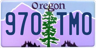 OR license plate 970TMO