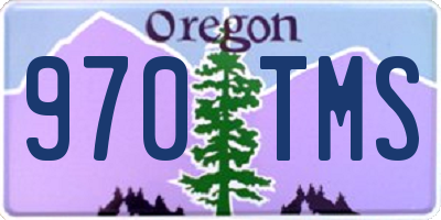 OR license plate 970TMS
