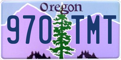 OR license plate 970TMT