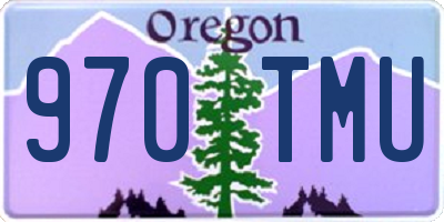 OR license plate 970TMU