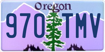 OR license plate 970TMV