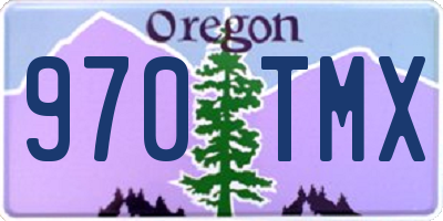 OR license plate 970TMX