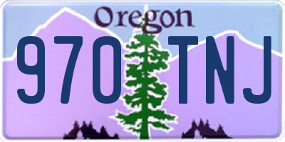 OR license plate 970TNJ