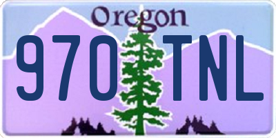 OR license plate 970TNL