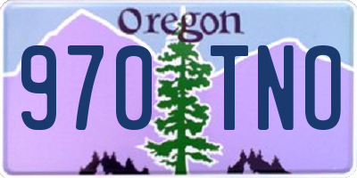 OR license plate 970TNO
