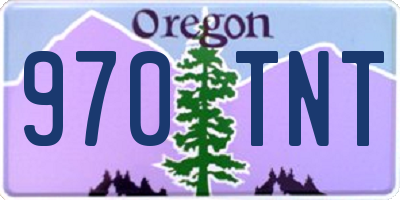 OR license plate 970TNT
