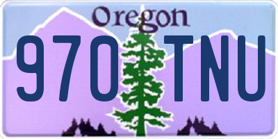 OR license plate 970TNU