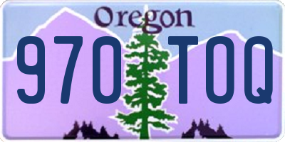 OR license plate 970TOQ